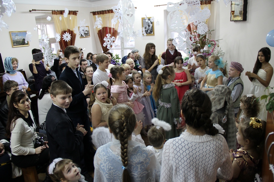 Рождественский концерт в детской воскресной школе. 2014 год