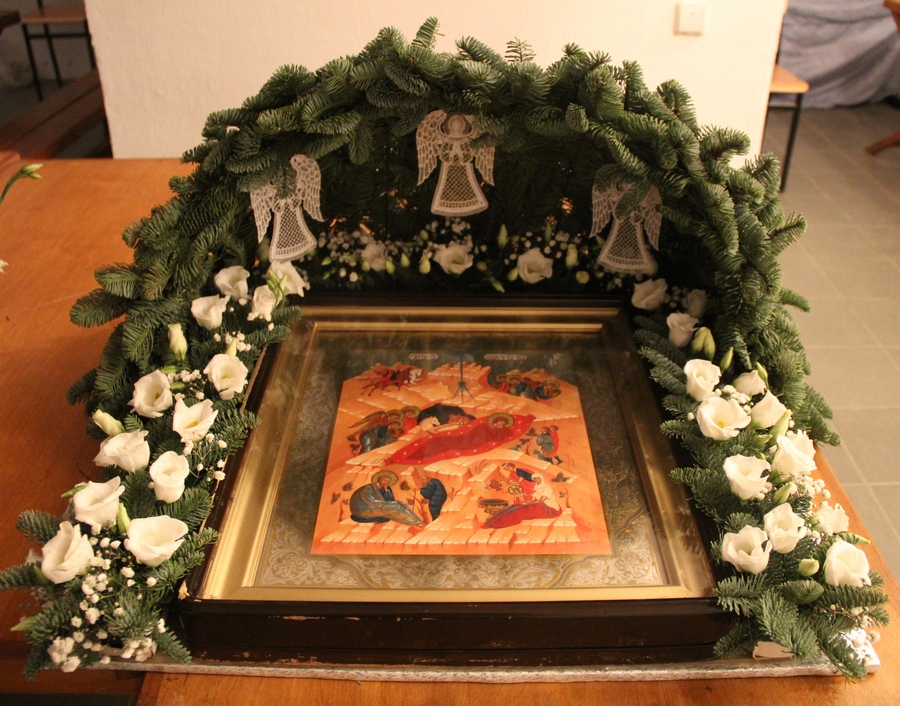 Украшение храма. Рождество Христово. 2015 год