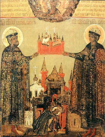 Благоверные князья страстотерпцы Борис и Глеб с Борисоглебским монастырем