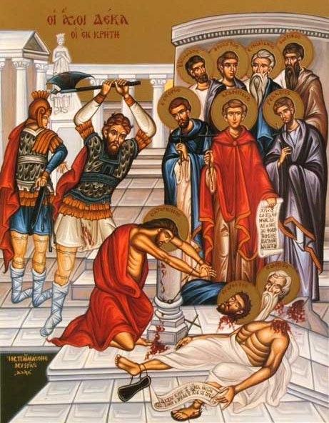 Мученики, иже в Крите: Феодул, Саторнин, Евпор, Геласий, и иные